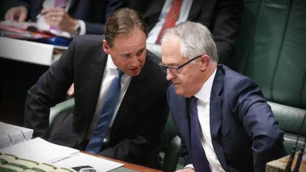 Environment Minister Greg Hunt and Prime Minister Malcolm Turnbull. 