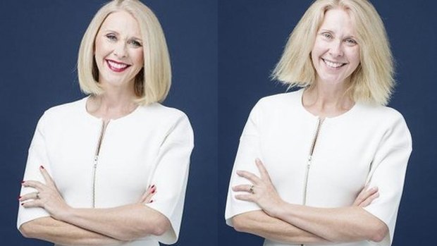 With and without warpaint: Tracey Spicer stripped bare. 