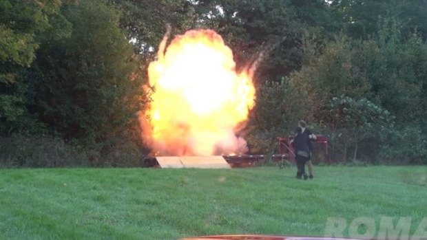 This massive explosion was just part of the prank.