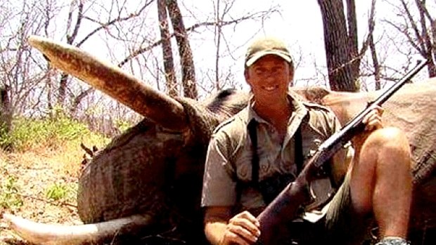 Not a sport: The photo of Glenn McGrath with a dead elephant that created the controversy.