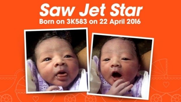 The airline was fully on board with celebrating the baby's early arrival, taking to Facebook to share the news.