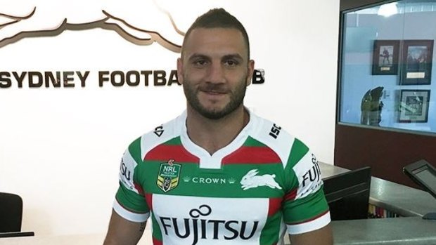 New colours: Robbie Farah made the switch from the Tigers to Souths.