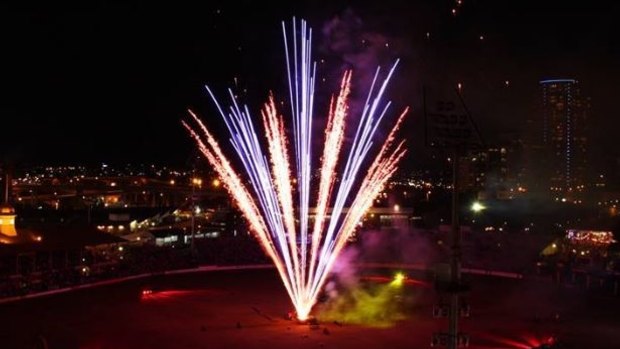 More than a tonne of fireworks would be launched at the 2016 Ekka, with Sunday's supersized display closing the show.
