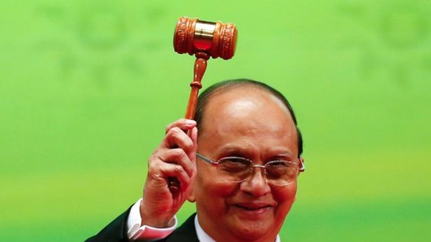 Myanmar’s current constitution, drafted by a body appointed by the military that included Thein Sein, was subsequently adopted at a corrupted referendum. 