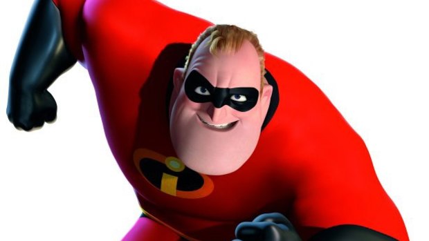 Mr Incredible from the 2004 animated film The Incredibles.