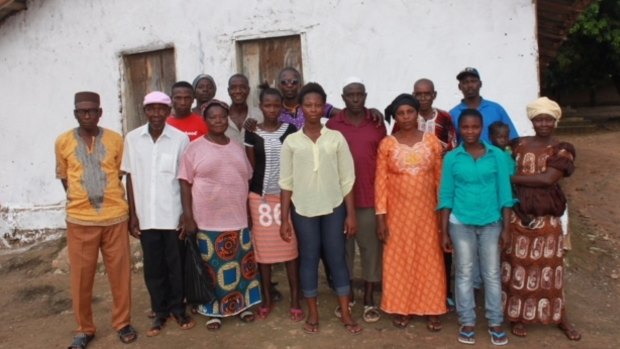 An adult literacy class in Bumpe, Sierra Leone, funded by the Direct Aid Program of the Australian High Commission in Ghana. 