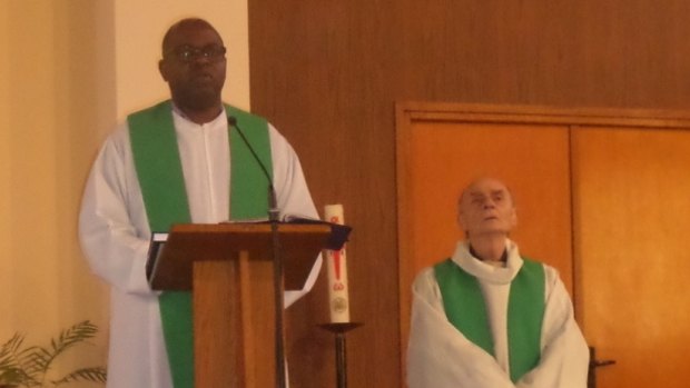 Priest identified as Father Jacques Hamel (right), 84, was killed by knifemen in a church in France.