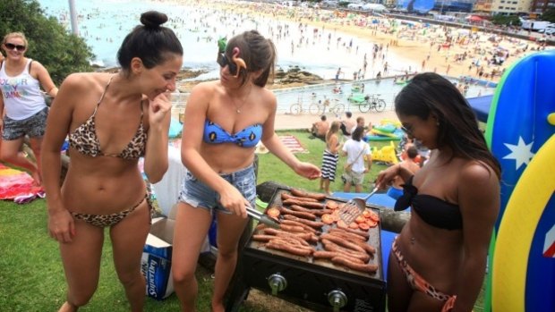 A BBQ at Bondi Beach.