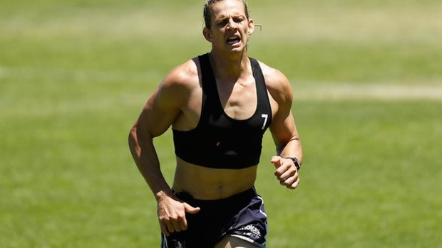 Newly appointed captain of the Dockers Nat Fyfe gets ready for the season .