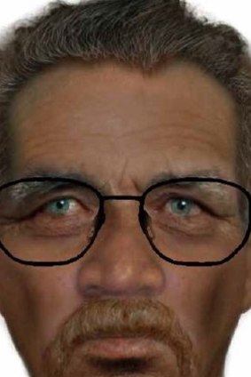 An identikit image of a man police are seeking over the attempted abduction.