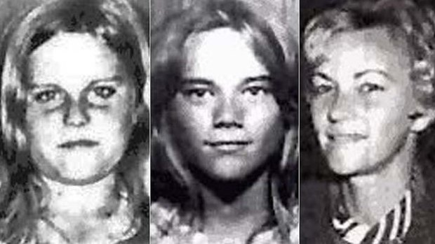 Barbara McCulkin (right) and her daughters Vicky (left) and Leanne (centre) disappeared from their home on January 16, 1974.