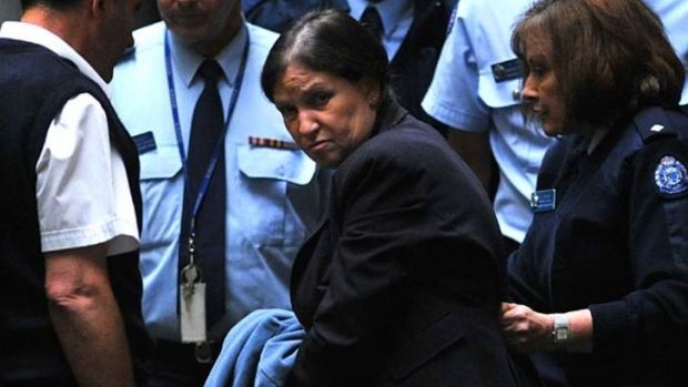 Eileen Creamer outside the Supreme Court in Melbourne in 2011, where she was sentenced to 11 years' jail for killing her husband.