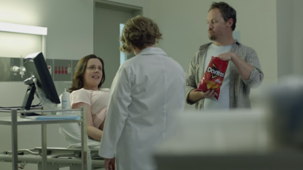 A scene from Peter Carstairs' Doritos commercial.