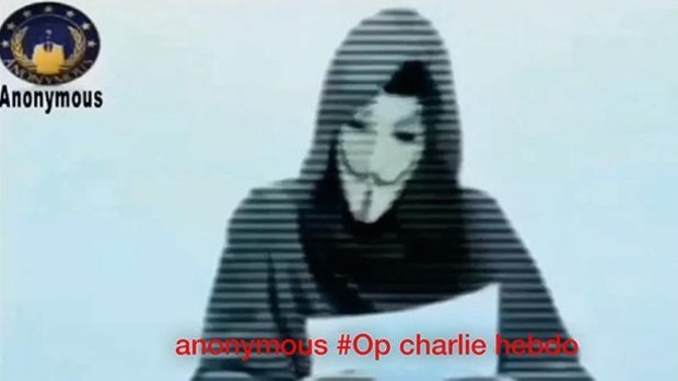 "We are Anonymous, we do not forgive, we will not forget, fear us, expect us murderer": the hacktivist group's chilling message for jihadists.