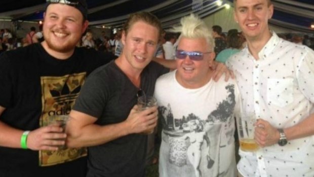 Geelong mayor Darryn Lyons pictured at the beer festival.