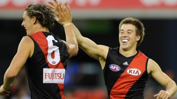 Baby Bomber: Twenty-year-old Zach Merrett became the third-youngest skipper in Essendon's history.