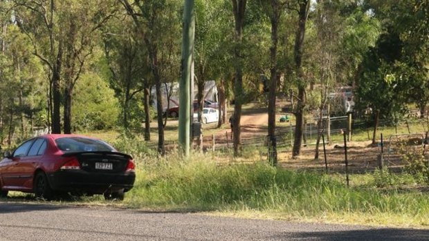 A property on Blokland St, Hatton Vale where a two-year-old boy named Caiden drowned in a dam.