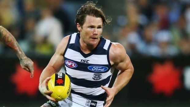 Patrick Dangerfield: One of a group of players meeting with key AFL officials to lobby for a set percentage of game revenue. 