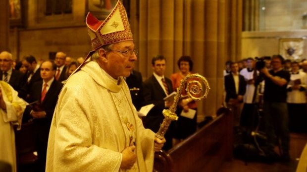 Cardinal George Pell at a mass of thanksgiving in 2014.
