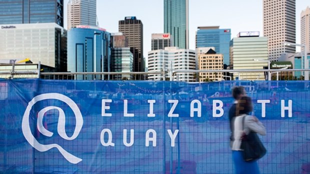 The Elizabeth Quay logo was also designed by Rare.
