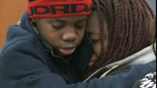The missing teenager is reunited with his mother. 