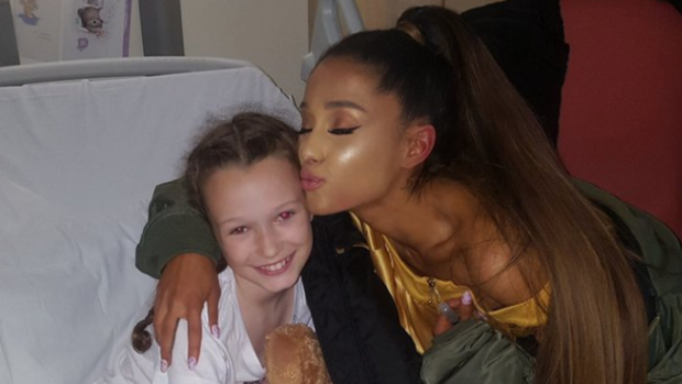 Ariana Grande visits fans in hospital following the Manchester bombing.