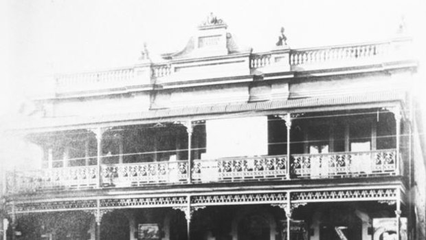 The hotel as it appeared last century.