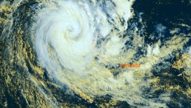 Cyclone Donna covers Vanuatu's vast archipelago.