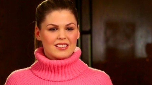 Disgraced wellness blogger Belle Gibson in a scene from her interview with Channel Nine's 60 Minutes program.