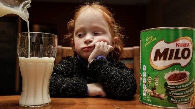 Three-year-old Addison Ibell won't drink her milk anymore because of the change to New Zealand's Milo. 