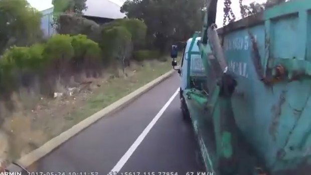 The hit and run was caught on camera.