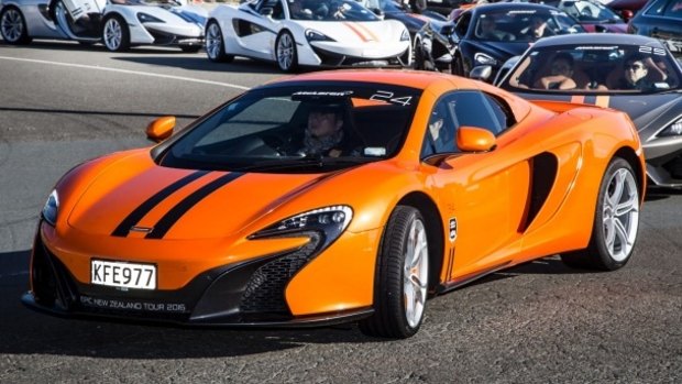 A fleet of over 30 McLaren supercars are travelling from Auckland to Queenstown in New Zealand.