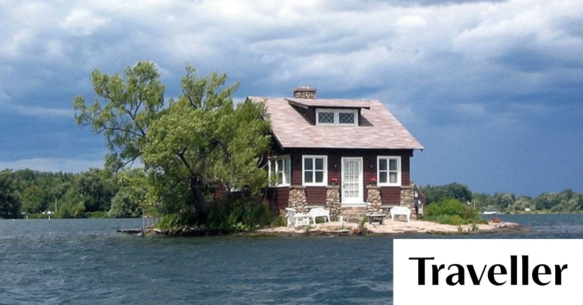 Just Enough Room Island, New York The world's smallest inhabited island