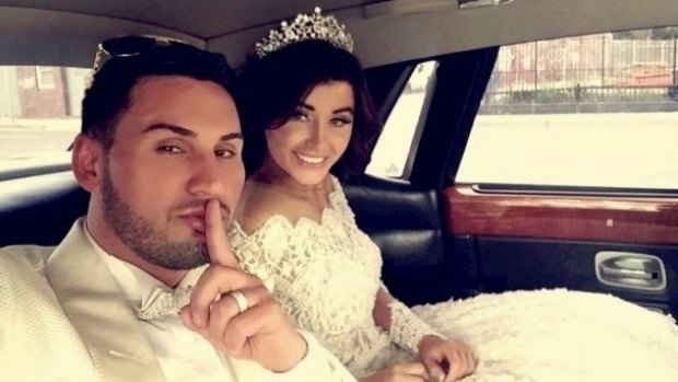 Salim Mehajer during his lavish wedding in Lidcombe, which caused a storm of protest. 