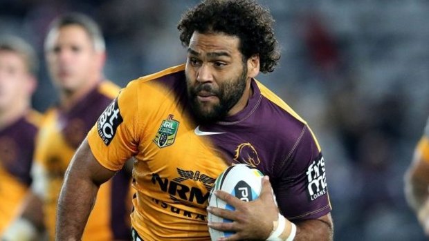 Bronco Sam Thaiday has the Bulldogs pack in his sights.
