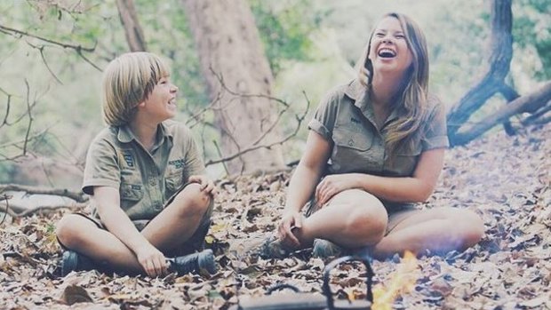 Bindi Irwin with her brother Robert.