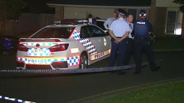 Police investigate a suspected double murder at Upper Coomera, on the Gold Coast. 