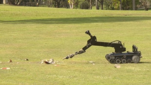 Queensland Police robot used in the search.