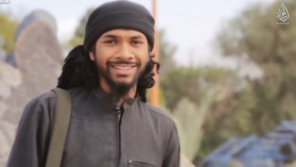 Neil Prakash in a photograph from an IS propaganda video.