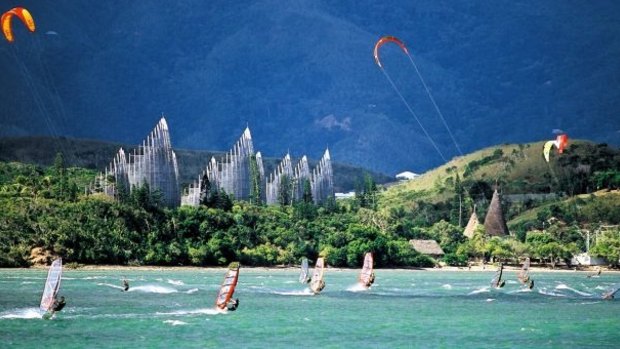 New Caledonia is popular with kitesurfers.