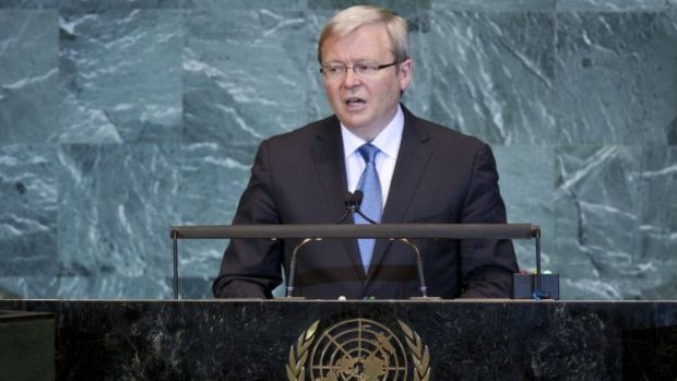 Kevin Rudd was sure his UN Secretary-General job was in the bag. 