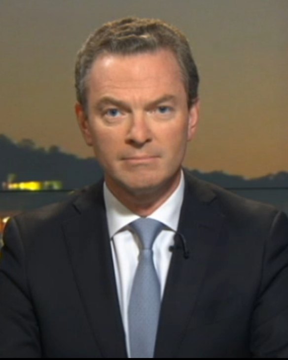 Christopher Pyne appears on 7.30.