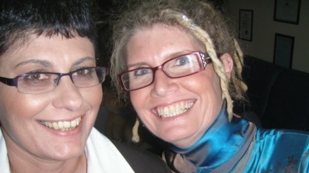 Kay and her partner, Tracey, who passed away.