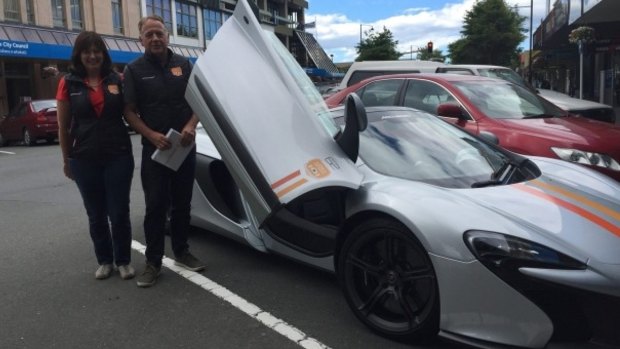 Brent and Debbie Forman of Auckland with their McLaren 650S Spider.