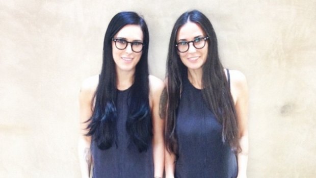 Rumer Willis and mother Demi Moore (right) are virtually indistinguishable. 