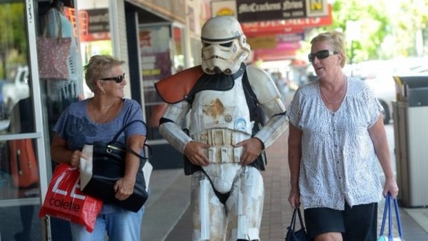 Stormtrooper Scott Loxley gets to know the locals in Bundaberg.