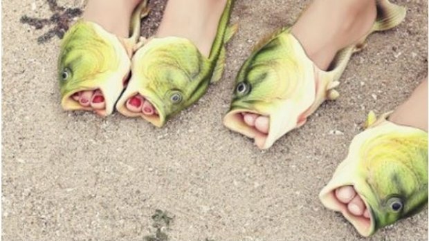 Fashion fish sandals.