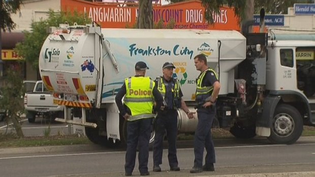 A girl has died after she was hit by a garbage truck in Melbourne's south-east.