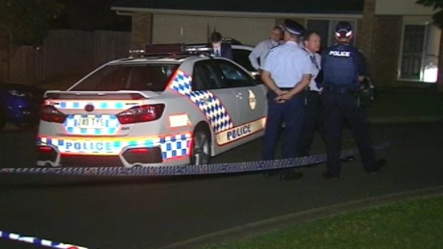 Police investigate a double murder at Upper Coomera, on the Gold Coast. 