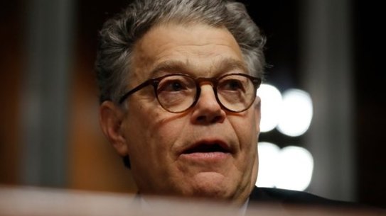 Al Franken has apologised for two instances of inappropriate touching.